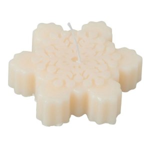 Свеча Снежинка, молочный Свеча Снежинка, молочный