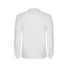 Рубашка поло Estrella мужская с длинным рукавом, белый