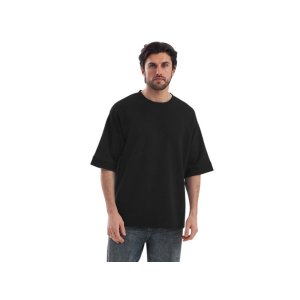 Футболка Kyoto из джерси 180 г/м2 с пич отделкой, унисекс, черный Футболка Kyoto из джерси 180 г/м2 с пич отделкой, унисекс, черный