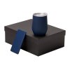 Подарочный набор с термокружкой и повербанком С1, 5000 mAh, темно-синий
