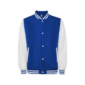 Бомбер утепленный California унисекс, королевский синий / белый