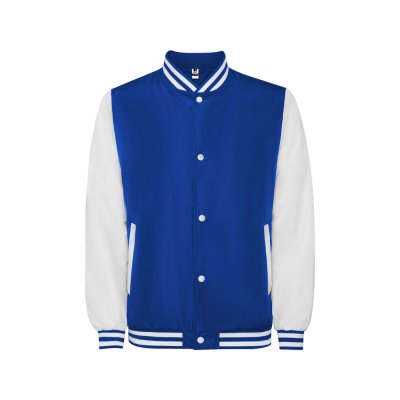 Бомбер утепленный California унисекс, королевский синий / белый