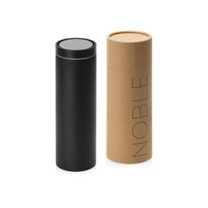 Вакуумная термокружка Noble с крышкой 360,Waterline, тубус, черный