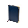 Ежедневник А5 датированный Sidney Nebraska 2026, синий (золотой обрез, золотые уголки)