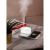 Настольная беспроводная (15W) зарядная станция"Smart Base" с увлажнителем и лампой, цвет белый