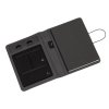 Папка А5 с беспроводным (10W) ЗУ 5000 mAh, с функцией MagSafe, сенсорным дисплеем с подсветкой логотипа и блокнотом, цвет черный