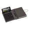 Папка А5 с беспроводным (10W) ЗУ 5000 mAh, с функцией MagSafe, сенсорным дисплеем с подсветкой логотипа и блокнотом, цвет черный