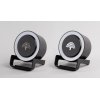 Bluetooth колонка-подставка "Smart Loud" с беспроводным (10W) зарядным устройством, лампой и подсветкой логотипа, цвет черный