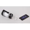 Туристический led-фонарь "Campus" с аккумулятором 4000 mAh, цвет черный с серым