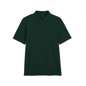 Футболка поло SOFTSTYLE ADULT DOUBLE PIQUE, ТЕМНО-ЗЕЛЕНЫЙ XL