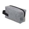 Косметичка из РПЕТ фетра с ручкой Felt, серый с черным