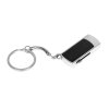 USB 2.0- флешка на 8 Гб с выдвижным механизмом и мини чипом, черный/серебристый