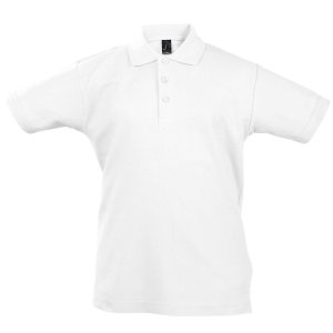 Рубашка поло детская Summer II Kids 170, белая