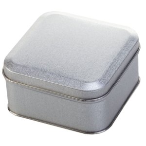 Коробка квадратная, серебристая Коробка квадратная, серебристая