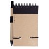Блокнот на кольцах Eco Note с ручкой, черный