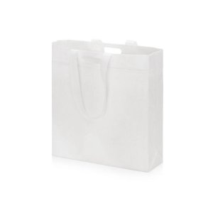 Сумка для покупок из спанбонда Ambit, 380*120*400 с ручкой 550/30 мм, белый