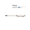 Ручка Firenze шариковая автоматическая софт-тач, белая