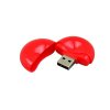 USB 2.0- флешка промо на 32 Гб круглой формы, красный