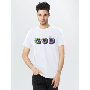 Футболка мужская «Новый GOD», белая Футболка мужская «Новый GOD», белая
