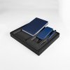 Набор подарочный BLISS: ежедневник, ручка и power bank в коробкес ложементом