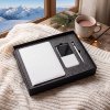 Набор подарочный POINT: ежедневник, ручка и power bank в коробкес ложементом