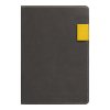 Ежедневник Flexy Freedom Latte А5, недатированный, в гибкой обложке серый/желтый