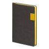 Ежедневник Flexy Freedom Latte А5, недатированный, в гибкой обложке серый/желтый
