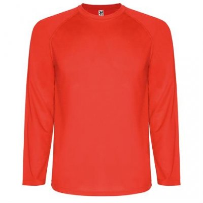 Спортивная футболка MONTECARLO L/S мужская, КРАСНЫЙ S