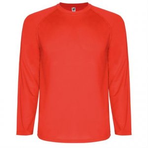 Спортивная футболка MONTECARLO L/S мужская, КРАСНЫЙ L
