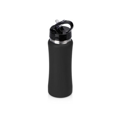 Бутылка для воды Bottle C1, сталь, soft touch, 600 мл, черный