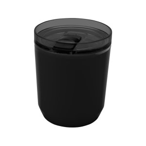 Hudson кружка из переработанного пластика с двойными стенками объемом 180 мл, сплошной черный