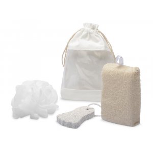 Набор Enjoy для ванны (мочалка, губка, пемза) Набор Enjoy для ванны (мочалка, губка, пемза)