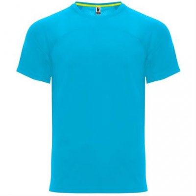 Спортивная футболка MONACO унисекс, БИРЮЗОВЫЙ 2XL