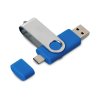 USB3.0/USB Type-C флешка на 16 Гб Квебек C, синий