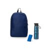 Подарочный набор с магнитным аккумулятором и бутылкой для воды Waterpower, синий Подарочный набор с магнитным аккумулятором и бутылкой для воды Waterpower, синий