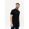 Рубашка поло мужская STAN хлопок/полиэстер 185, 04, Чёрный