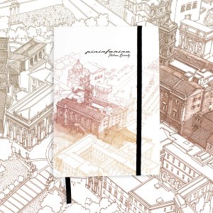 Блокнот линованный Pininfarina ITALIAN BEAUTY ROMA из каменной бумаги, А5