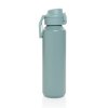Спортивная бутылка Via из переработанной стали RCS с карабином, 600 мл