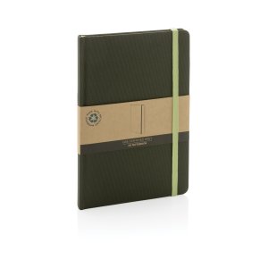 Блокнот с обложкой из rPET (стандарт GRS), А5 Блокнот с обложкой из rPET (стандарт GRS), А5