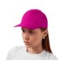 Бейсболка Poly 5-ти панельная 120гр, фуксия