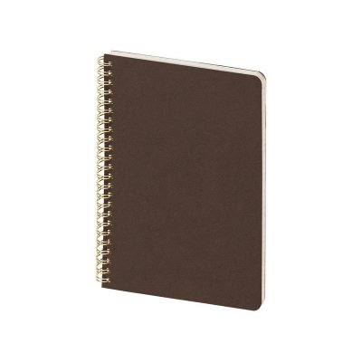 Бизнес тетрадь на гребне А5 Pragmatic, 60 листов в клетку, темно-коричневый