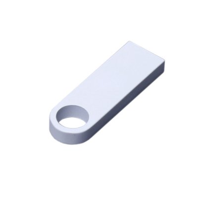 USB 3.0-флешка на 64 Гб с мини чипом и круглым отверстием, белый