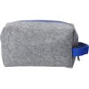 Органайзер для электроники и проводов Felt из RPET-фетра с ручкой, серый с синим