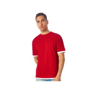 Футболка Rotterdam мужская, красный/белый Футболка Rotterdam мужская, красный/белый