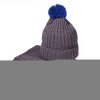 Набор подарочный COLD NIGHT: шарф и шапка, термокружка; синий