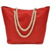 Сумка Seaside для шопинга и пляжа с широким дном, красный