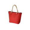 Сумка Seaside для шопинга и пляжа с широким дном, красный
