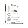 Ручка Firenze шариковая автоматическая софт-тач, белая