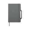 Nexus блокнот формата А5 в твердой обложке с ручкой и карандашом - Серый