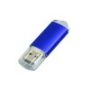 USB 2.0- флешка на 64 Гб с прозрачным колпачком, синий